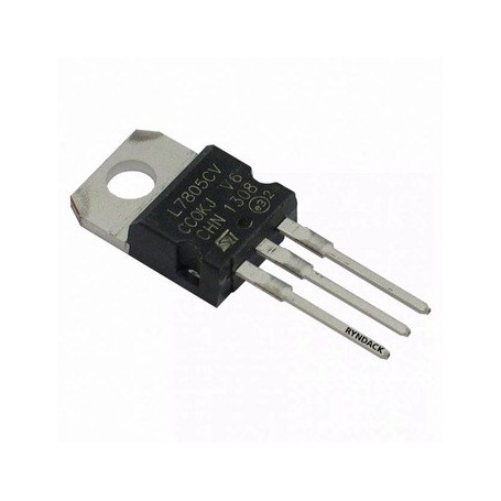Regulador de Voltaje Lineal 5V L7805 - Pack 5 Unidades