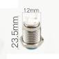 Boton Pulsador momentaneo metalico 12mm SPST Boton Pulsador momentaneo metalico 12mm SPST