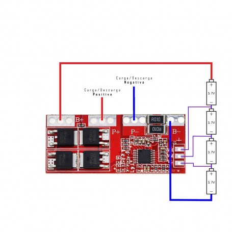 Cargador Bateria de Li-Ion 4S (4 Celdas)