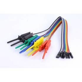 Cables con pinzas para pruebas con header Hembra
