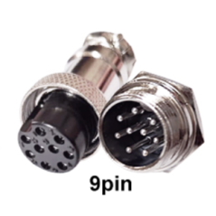 Conector de aviacion GX16-9  9P