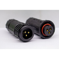 Conector IP67 ZE13 3P 20 Amperes Volante Volante