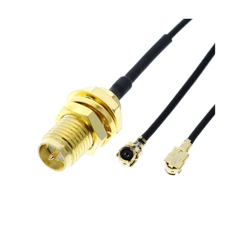 Conector antena Pigtail RP-SMA IPEX 20cm