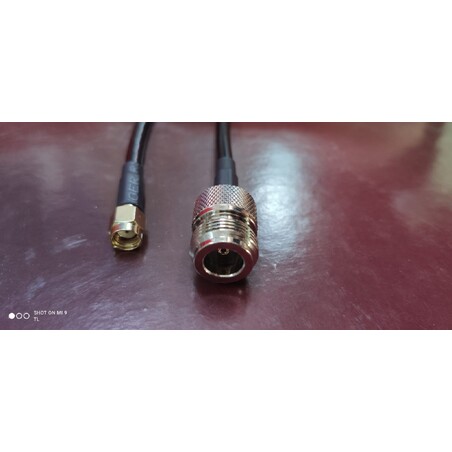 Cable RP-SMA Macho a N Hembra RG58 - 30cm