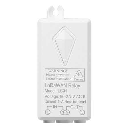 Relé Inteligente LoRaWAN 15A 80–275VAC - LC01 - Dragino