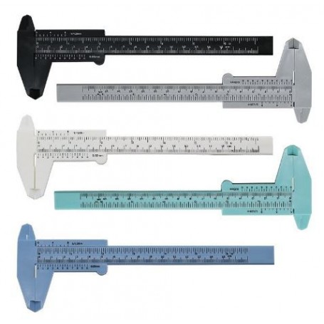 Pie de Metro Plastico / Caliper / Vernier color gris